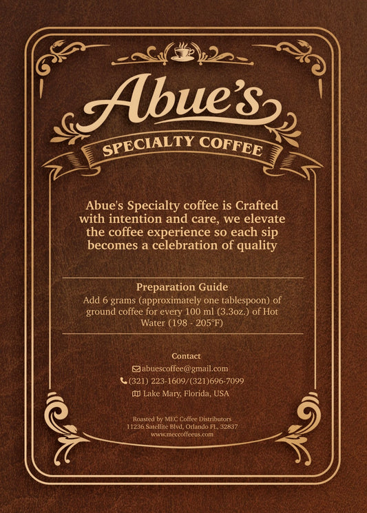Abue’s specialty Coffee. Donda’s Blend